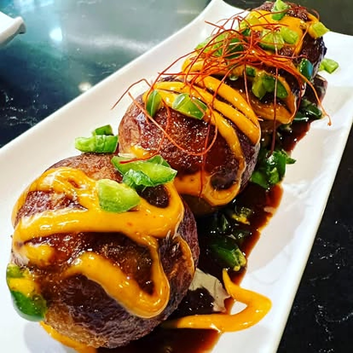 Spicy takoyaki