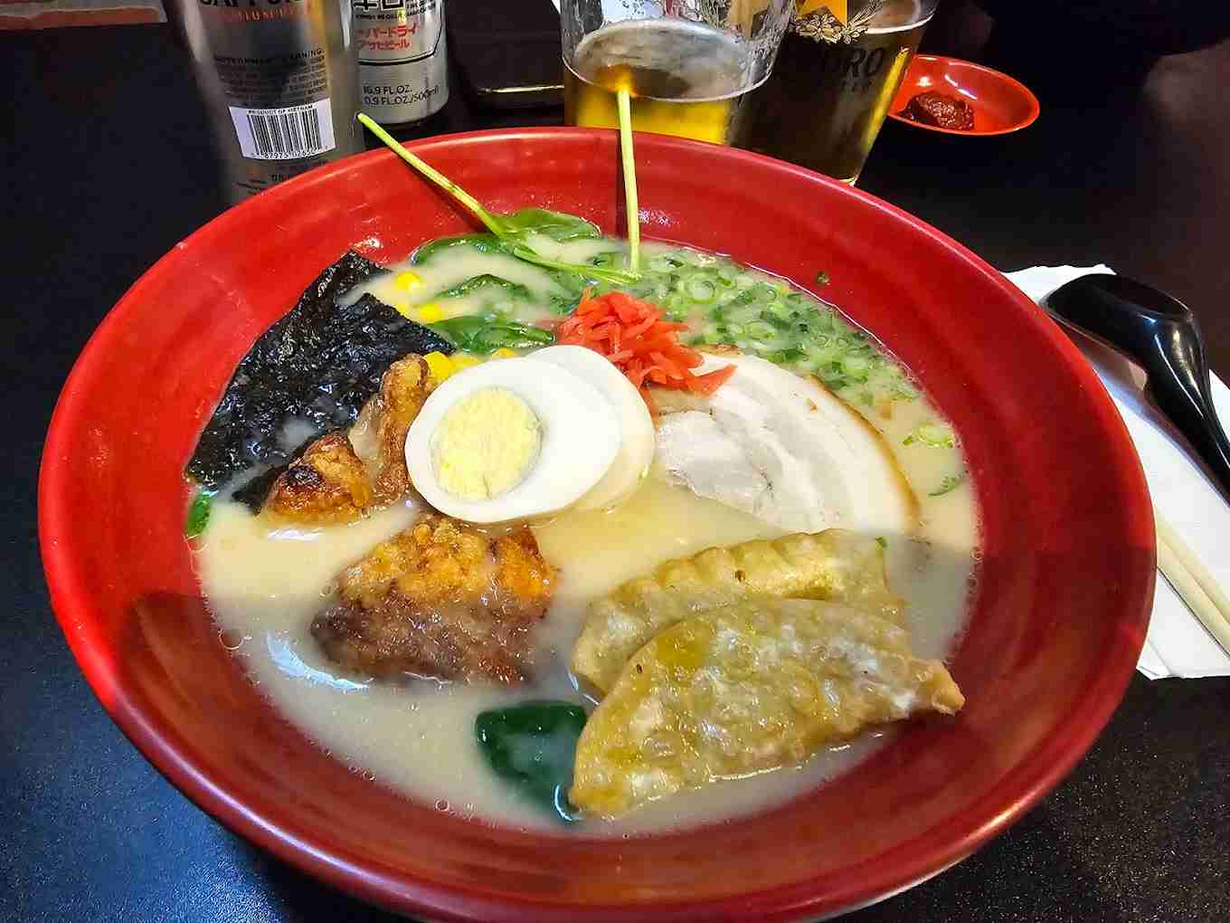 Ramen with gyoza